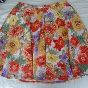 Plus Size 22 Gabby Skye Floral Midi Skirt